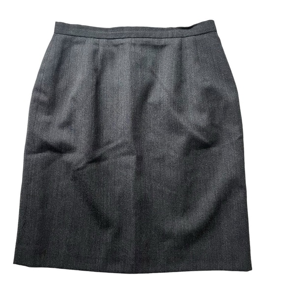 Talbots Petite 2pc Skirt Suit Blazer Jacket Gray Size 8P Wool NWOT Business - Picture 8 of 13